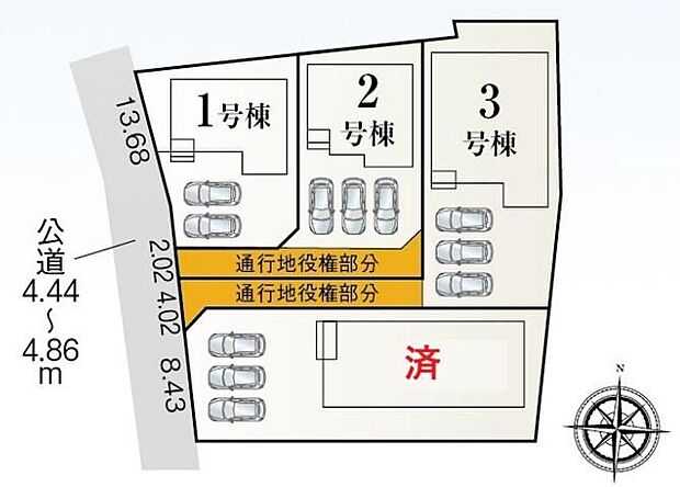 全４棟販売☆１・２号棟は２階建て、３・４号棟は平屋建てのプランです♪