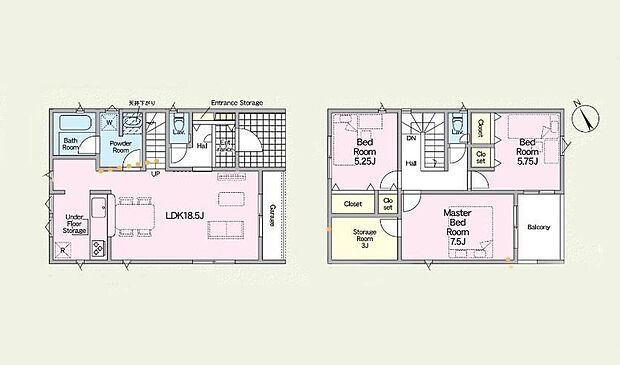(1号棟)、価格2790万円、3LDK+S、土地面積100.97m2、建物面積101.25m2