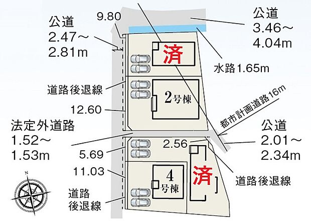 ３棟販売♪各棟並列２台駐車可能☆