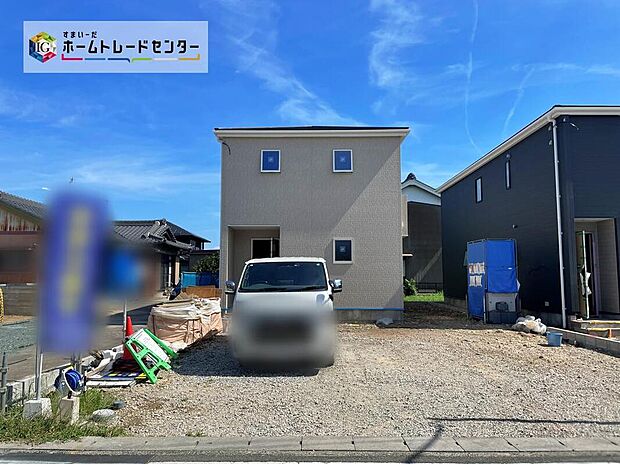 【現地外観写真】平日・お仕事帰りなど、いつでもご案内させていただきます！デザイン・目に見える設備面も大切ですが、耐震構造で地震に強い家の為、次代へ繋ぐ強固な住宅です。