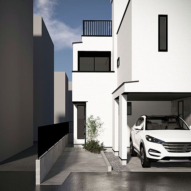 【外観パース図】【A号棟外観イメージパース】