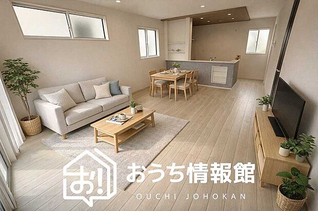 現地写真(リビング)
フローリング材には、木目、色調など木材特有の風合いがあり、ナチュラルな美しさになっています。