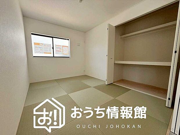 【現地写真(和室)】大壁仕様の新和室。くつろぎの空間です。