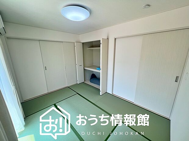 【現地写真(和室)】大壁仕様の新和室。くつろぎの空間です。