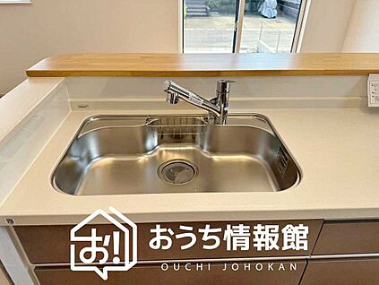 浄水器内臓ハンドシャワー付シンク