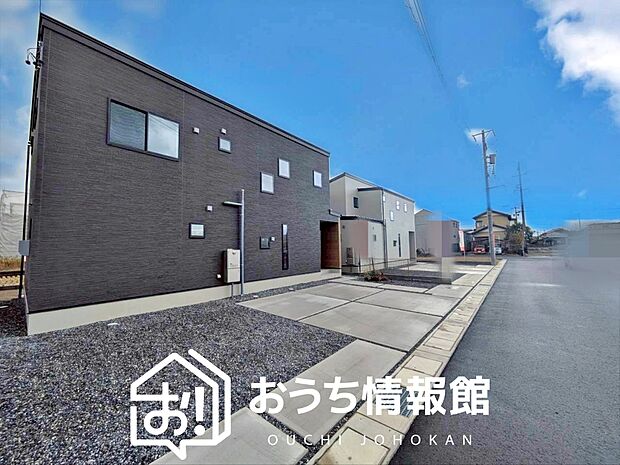 【現地写真（外観）【Ｆ号地】】全居室複層ガラスで夏は涼しく、冬は暖かいおうちです。