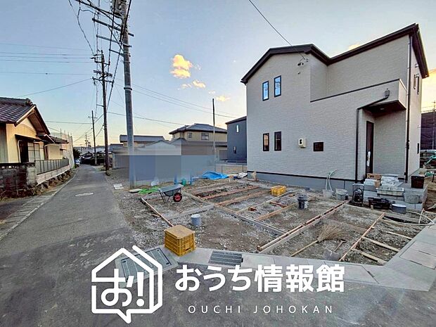 【現地写真（外観）【５号地】】健康被害に配慮したもっとも安全性の高い建材を採用し、シックハウス対策をしております。
