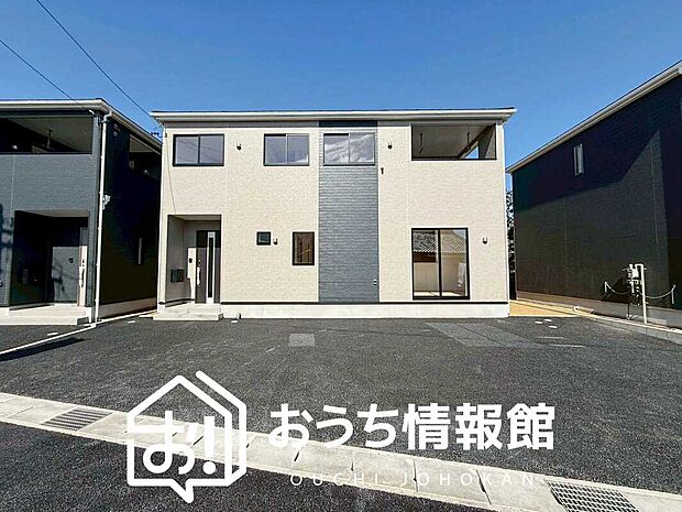 【現地写真（外観）【２号地】】軽くて火災に強い屋根材を採用し、地震時の建物への負担や揺れを軽減しています。