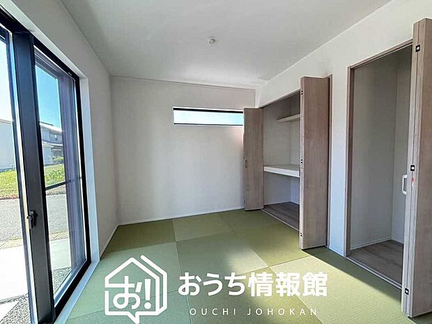 【現地写真(和室)】大壁仕様の新和室。くつろぎの空間です。