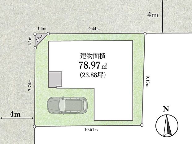 【区画図】
耐震等級3を取得する物件。地震に強い邸宅で安心して暮らせる住まいとなっております。
角地に位置しており通風良好な物件で、部屋中の換気に最適な全居室2面採光のプランニング。