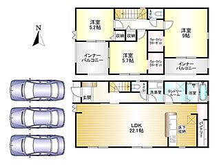 香芝市平野　全2棟 その他