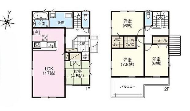 (6号棟)、価格3050万円、4LDK、土地面積200.8m2、建物面積101.25m2