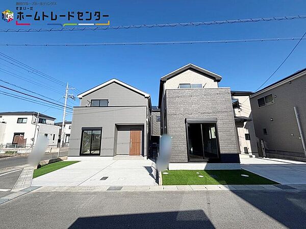 【現地外観写真】
資料送付・ご見学即対応！建物完成しておりますので、室内ご内覧いただけます♪ご不明点等、スタッフがしっかりと説明させていただきますので、安心して現地をご覧ください♪