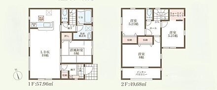 あると落ち着く、6帖の『和室』付♪家事の休憩スペースやお子様のお昼寝スペースとしても活躍します♪
おしゃれなカウンターキッチン♪インナーバルコニー♪ウォークインクローゼット付き♪ 