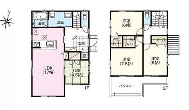 【4LDK】●玄関に土間収納!ベビーカー・三輪車・こどものおもちゃ、アウトドアグッズなどをしまえて便利です♪
●2WIC付き!収納も多く住みやすい邸宅です♪ご家族での生活に寄り添う設計となっております♪