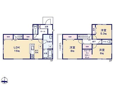 ◇収納豊富なお住まい♪◇コミュニケーションが取りやすいリビングイン階段♪◇WIC付き♪◇対面キッチンで会話も弾みますね♪ 