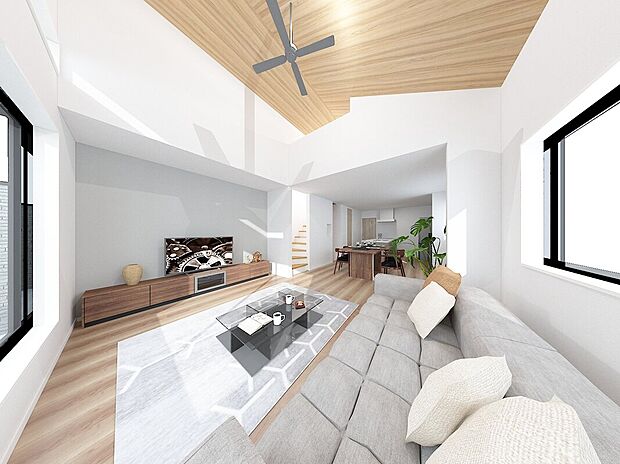 【建物プラン例(3 号地)】建物価格 2000万円(税込)
※イメージパース