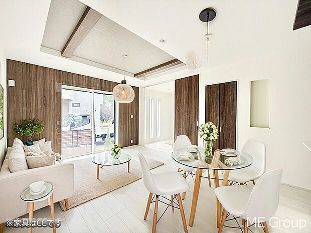 ■温もりを感じる、居心地のいいリビング