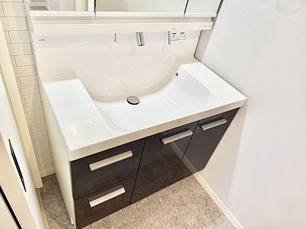 【ハンドシャワー付洗面台】■細かい部分まで洗いやすく便利なハンドシャワー付き