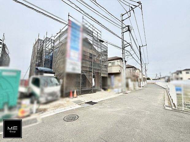 【前面道路含む現地写真】■新しい住まい、街の新しい風景