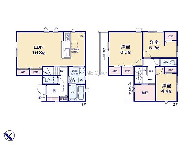 【3LDK】2号棟