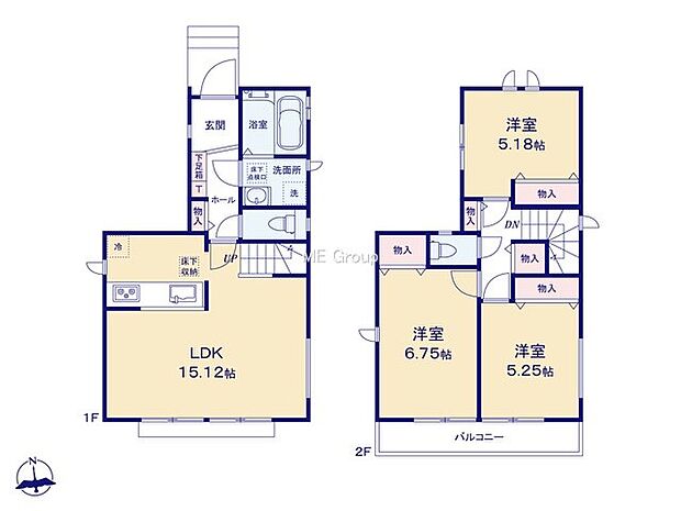【3LDK】A号棟  