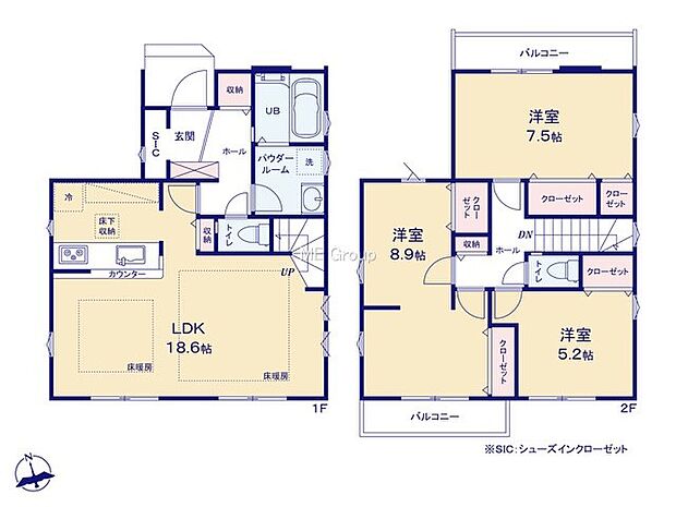【3LDK】2号棟