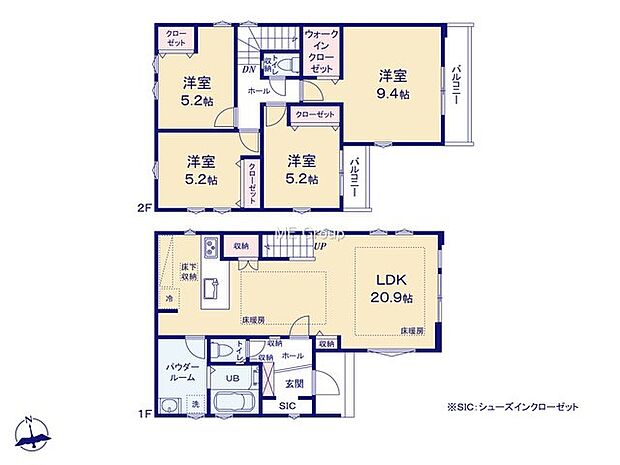 【4LDK】1号棟  