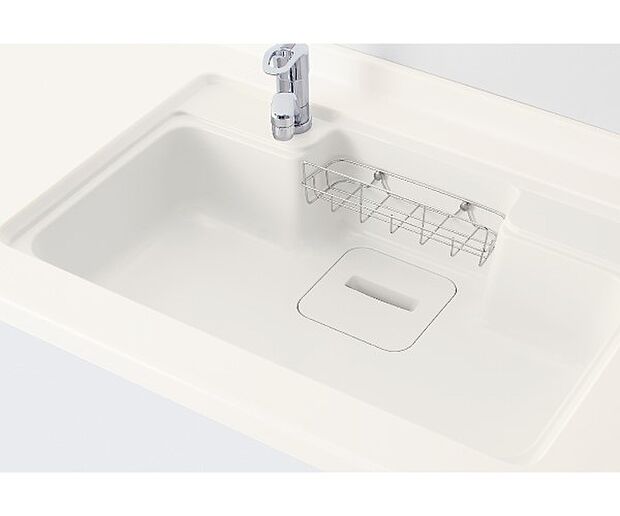 【【クリナップ】人大シンク】耐久性に優れた、美しくなめらかな質感の人工大理石。油汚れもサッと拭き取ることができます。