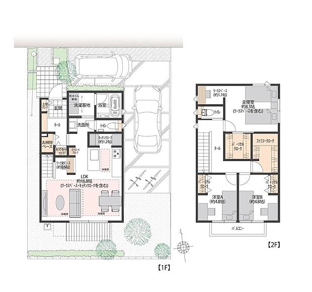 【3LDK】携帯の充電や家庭用掃除ロボット置き場、ゴミ箱、家族のカレンダーなど、生活に不可欠なアイテムを一か所に纏めることができるコントロールクローク。使い勝手が良くなり、空間もスッキリさせることが可能です。