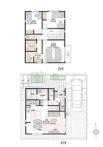 LDKの一角にワークスペースがございます。暮らしやすさと機能性を両立した間取りです。 