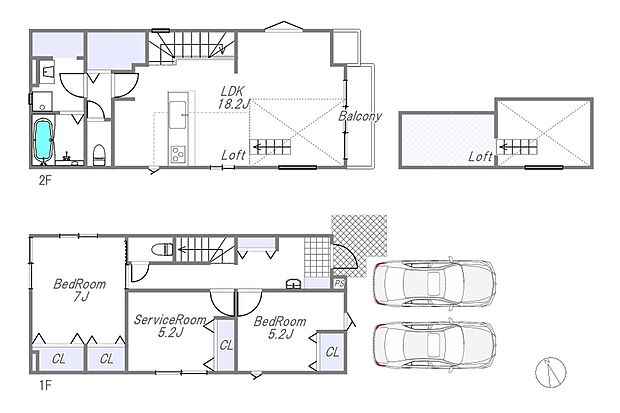 【1号棟間取り図】
