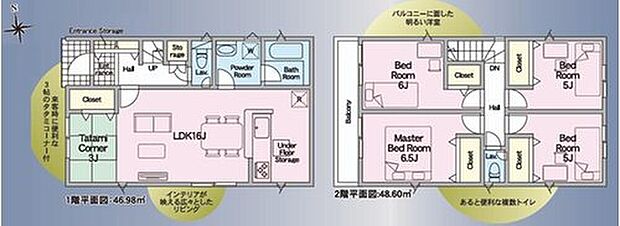 １号棟
価格： 2850万円間取り： 4LDK土地面積： 103.98m2建物面積： 95.58m2