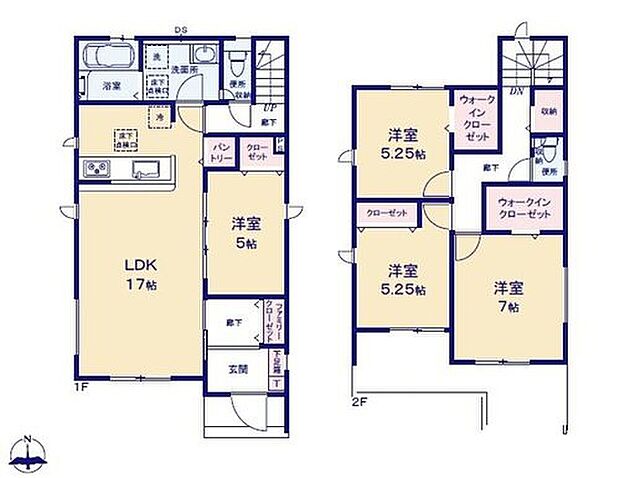 １号棟
価格： 3699万5000円間取り： 4LDK土地面積： 129.56m2建物面積： 103.3m2　　　　　