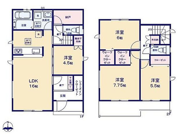 ２号棟
価格： 3499万5000円間取り： 4LDK+S土地面積： 125.7m2建物面積： 100.61m2