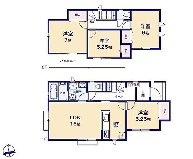 (B号棟)、価格3790万円、4LDK、土地面積182.43m2、建物面積96.07m2