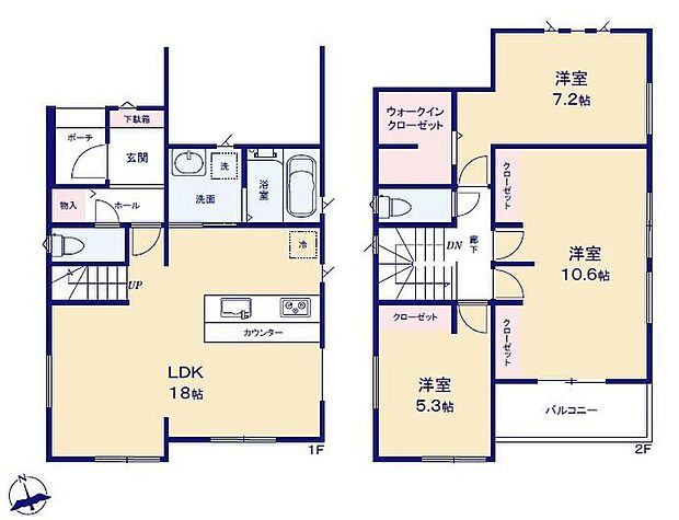 (2号棟)、価格3999万円、4LDK、土地面積110.65m2、建物面積104.09m2