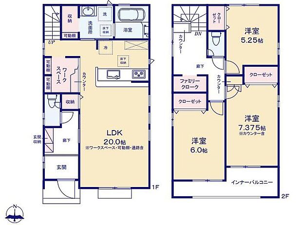 (２号棟)、価格3680万円、3LDK、土地面積130.24m2、建物面積105.99m2