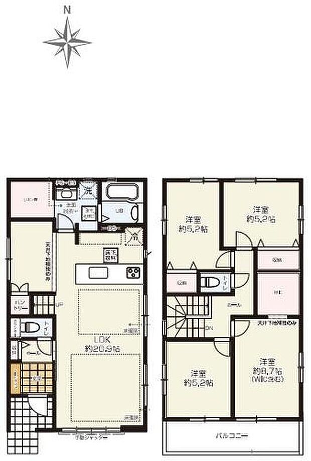 (3号棟)、価格5199万円、4LDK、土地面積112.26m2、建物面積104.34m2