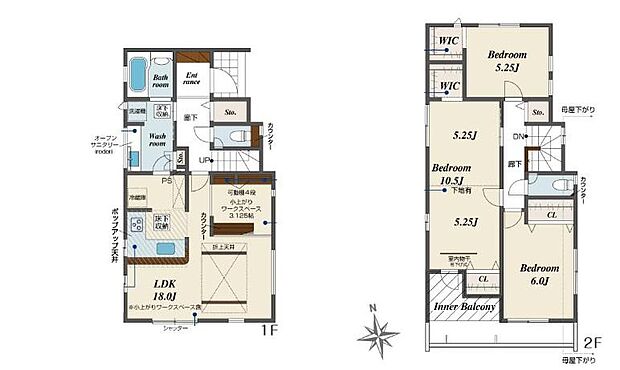 (4号棟)、価格3680万円、3LDK、土地面積115.1m2、建物面積104.33m2