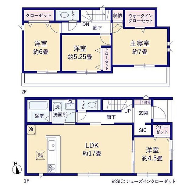 (1号棟)、価格3590万円、4LDK、土地面積129.82m2、建物面積99.16m2 