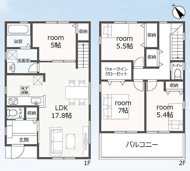 (2号棟)、価格2780万円、4LDK、土地面積181.51m2、建物面積100.2m2