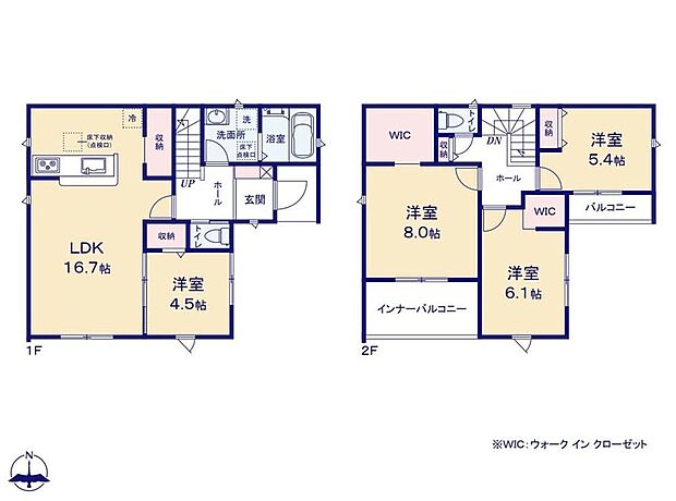 (１号棟)、価格3180万円、4LDK、土地面積139.45m2、建物面積107.96m2 