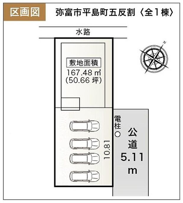 【全体区画図】１号棟　２，８８０万円