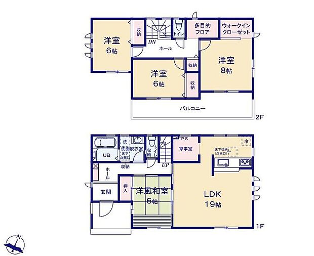 (１号棟)、4LDK、土地面積234.72m2、建物面積117.58m2
