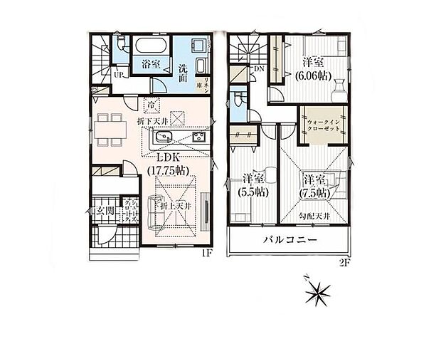 (2号棟)、価格2990万円、3LDK、土地面積132.28m2、建物面積97.3m2