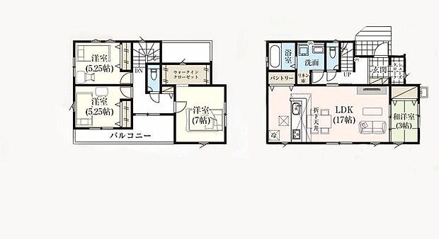 (1号棟)、価格3199万円、4LDK、土地面積198.18m2、建物面積103.71m2