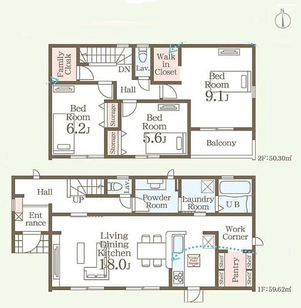 (1号棟)、価格2680万円、3LDK、土地面積181.36m2、建物面積109.92m2