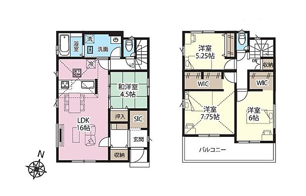 (4号棟)、価格3080万円、4LDK、土地面積134.36m2、建物面積102.67m2