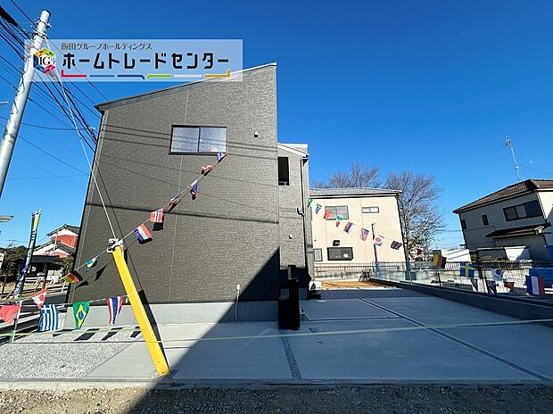 【現地外観写真】お客様のすまいと安全を守る大切な住宅だからこそ、実際の建物の作りと安心感をぜひ現地にてご体感ください！ご見学予約受付です！